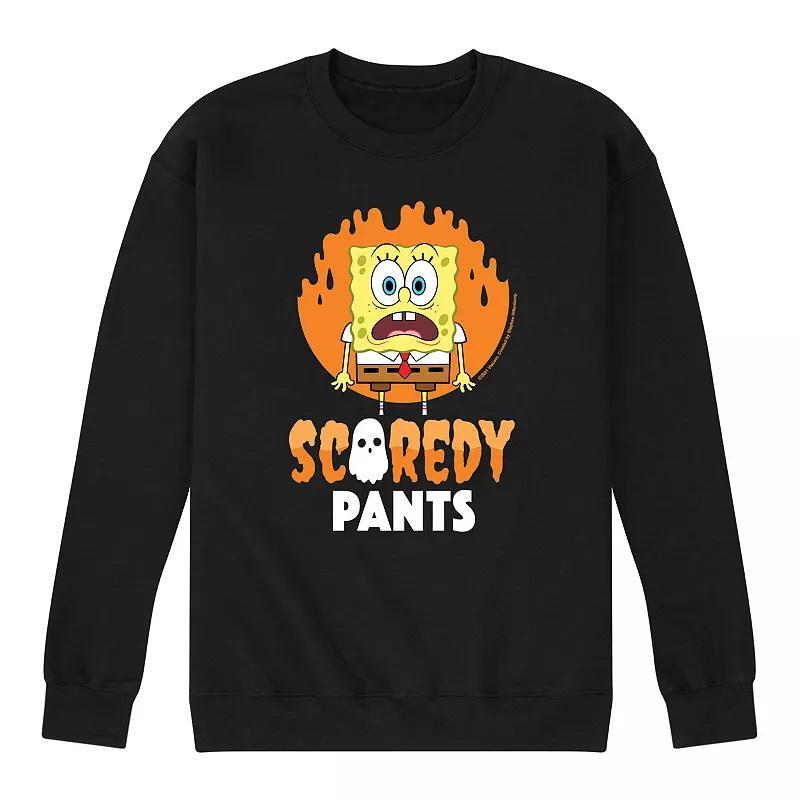 Mens SpongeBob SquarePants Scradey Pants Sweatshirt Product Image