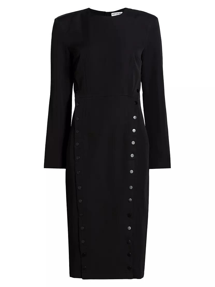 Cora Long-Sleeve Midi-Dress Product Image