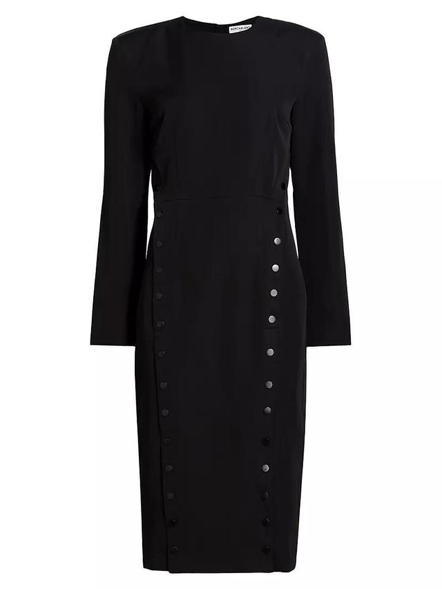 Womens Cora Long-Sleeve Midi-Dress Product Image