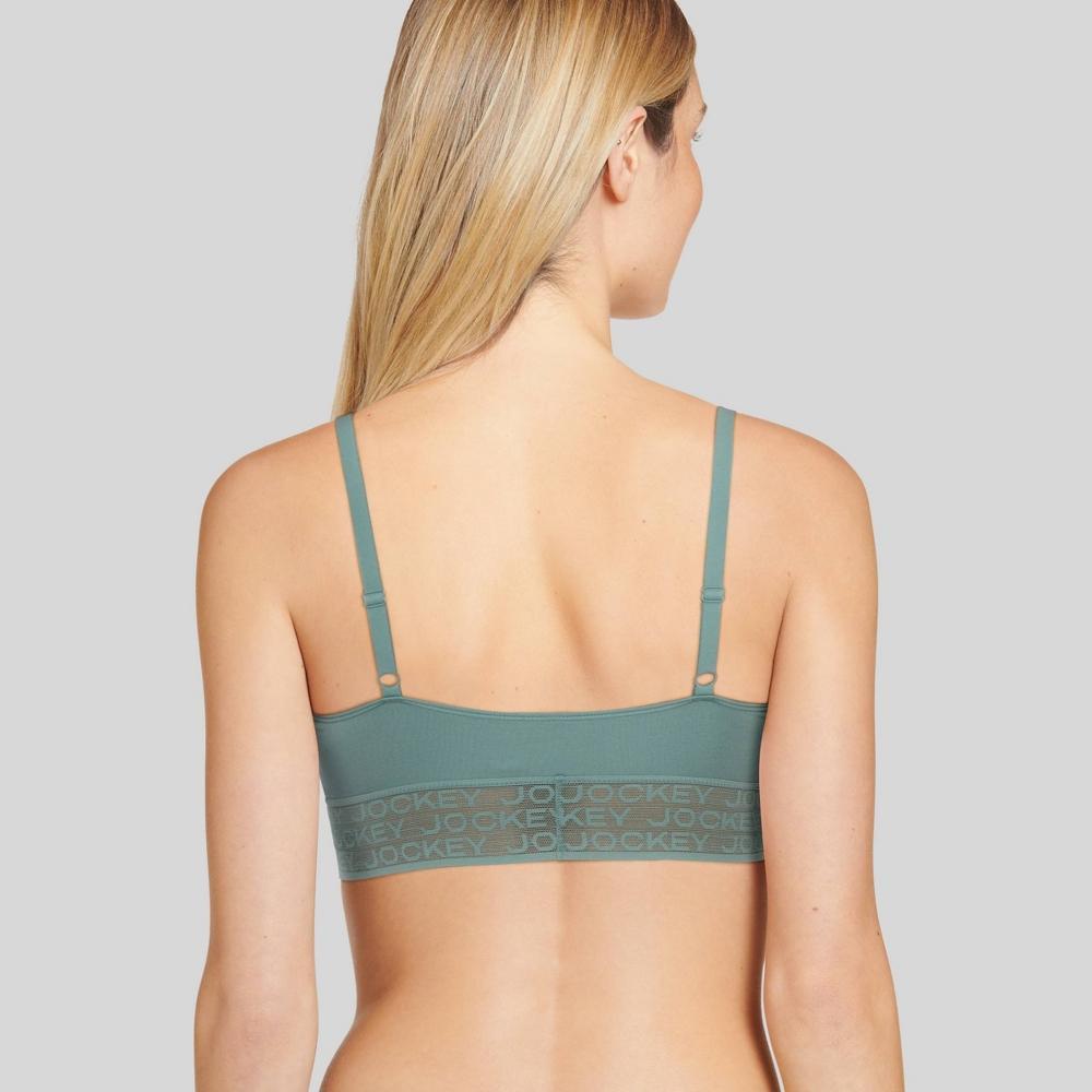 Jockey Generation Womens Soft Touch Logo Bralette - Wisteria S: Eco-Friendly, Adjustable, Lace Trim Product Image