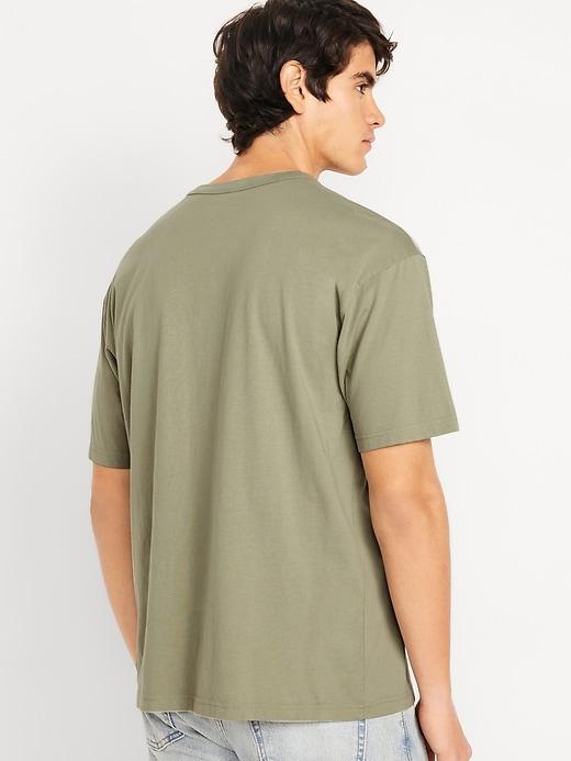 Loose Fit Crew-Neck T-Shirt Product Image