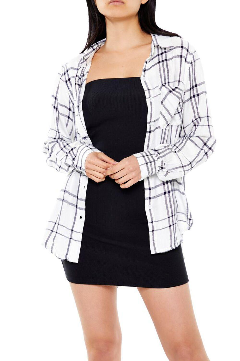 Plaid High-Low Shirt | Forever 21 Product Image