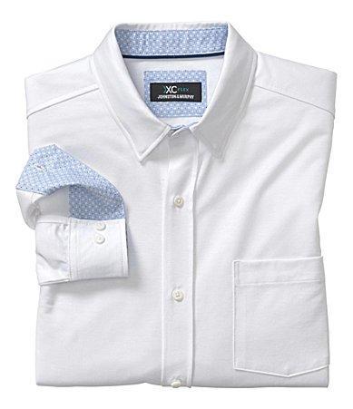 Johnston  Murphy XCFlex Solid Long Sleeve Woven Shirt Product Image