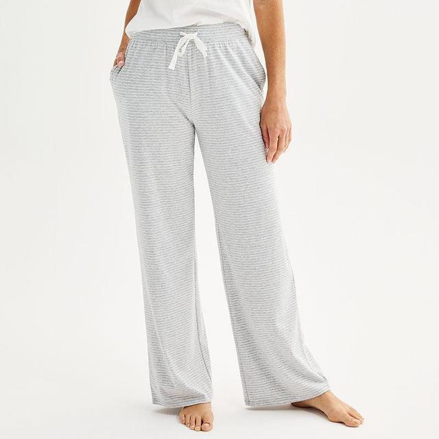 Womens Sonoma Goods For Life Cotton Modal Open Hem Pajama Pants Product Image