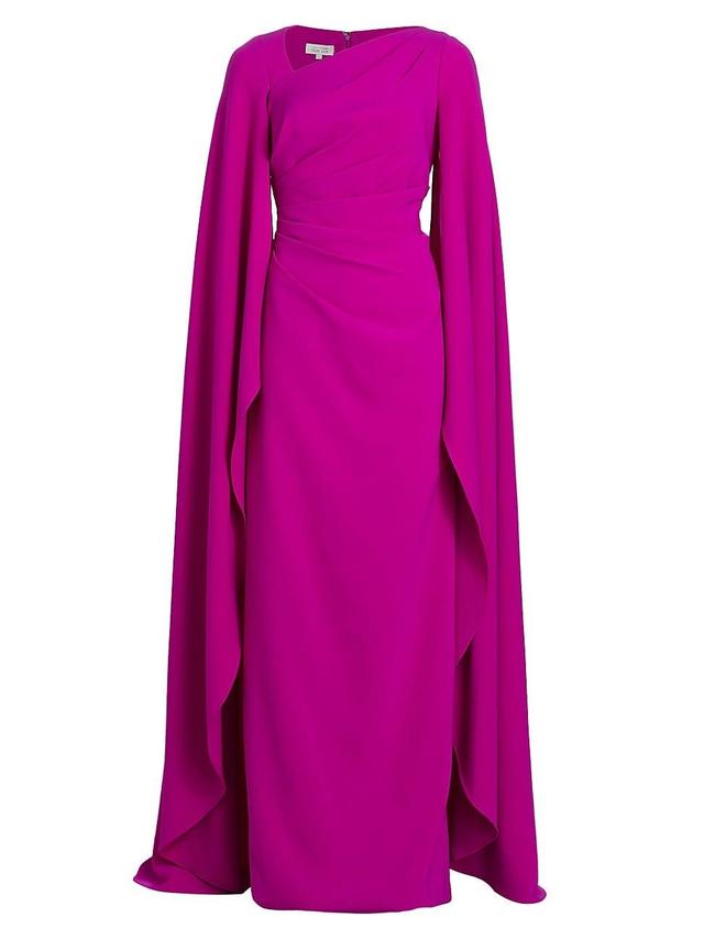 Womens Cape-Sleeve Column Gown Product Image