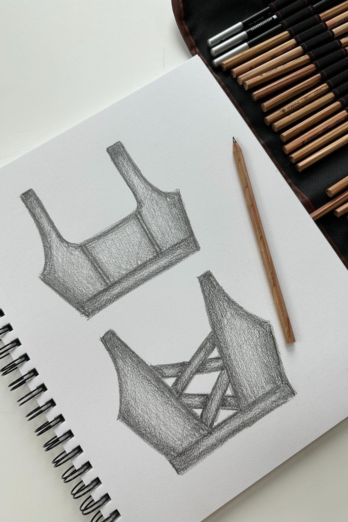 Corset Bra - Navy  Product Image