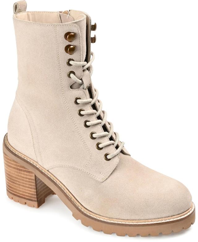 Journee Signature Malle Tru Comfort Foam Womens Leather Combat Boots Product Image