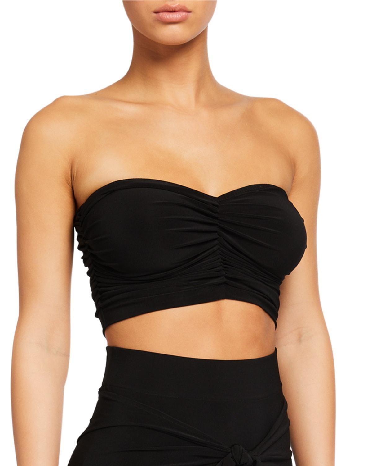 Cropped Slinky Bra Bikini Top Product Image