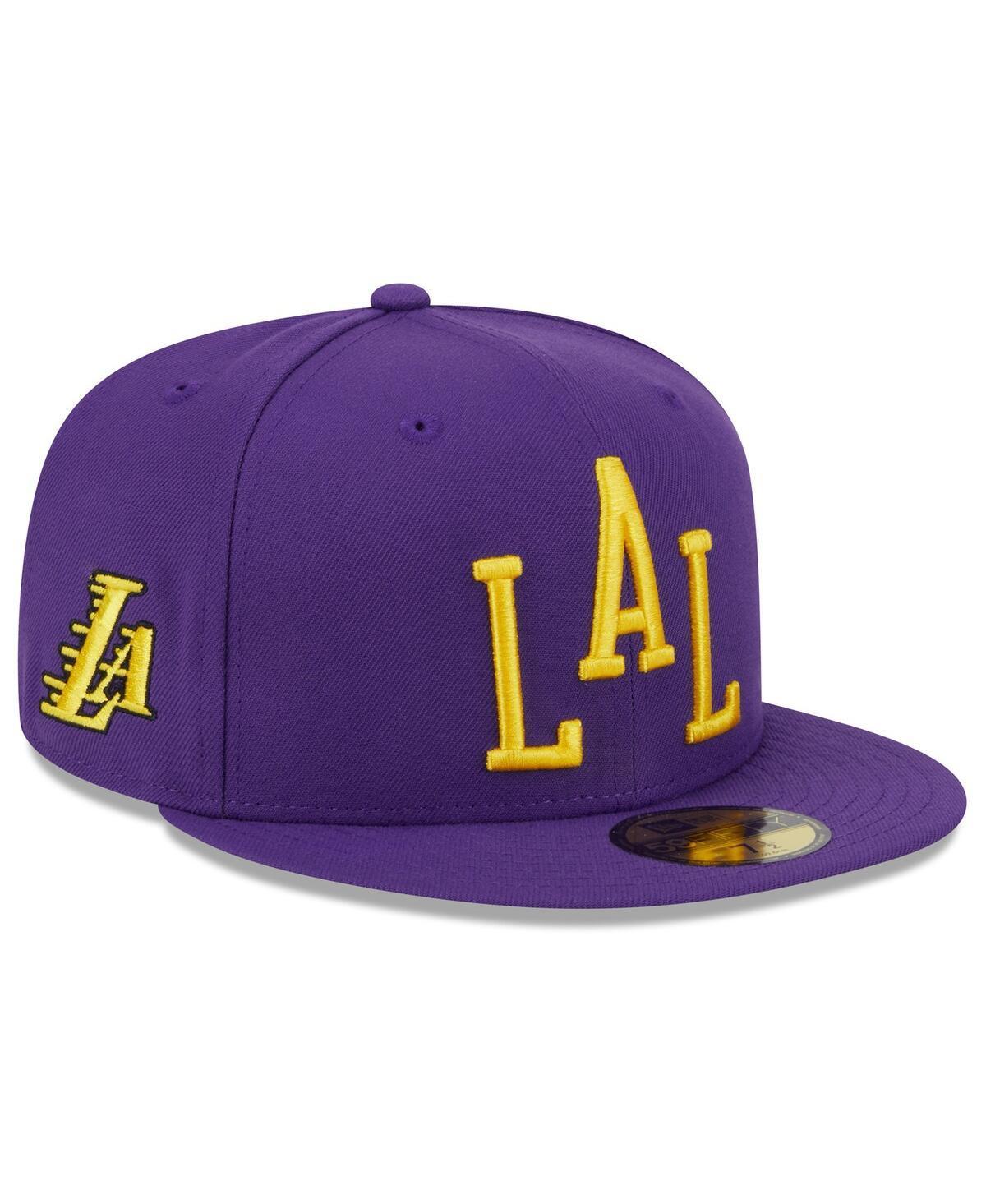 Mens New Era Los Angeles Lakers 2023/24 City Edition Alternate 59FIFTY Fitted Hat Product Image