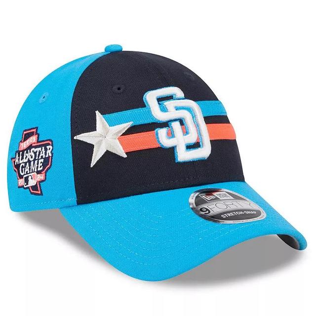 Mens New Era San Diego Padres 2024 MLB All-Star Game 9FORTY Adjustable Hat, Blue Product Image