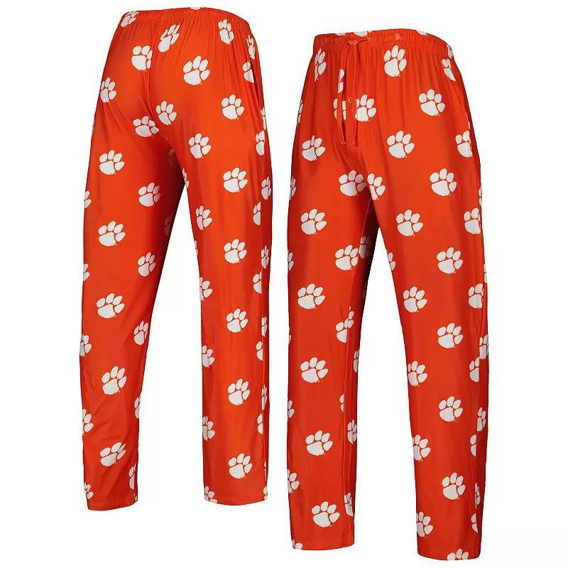 Mens Concepts Sport Clemson Tigers Logo Flagship Allover Print Pants Product Image