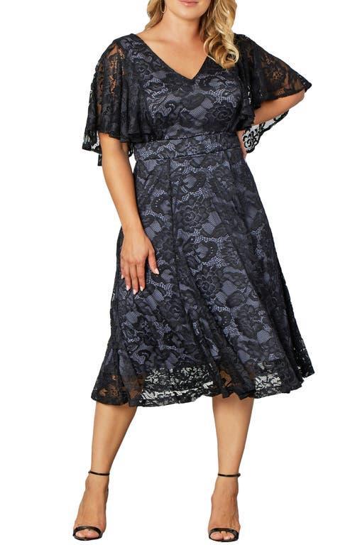 Kiyonna Camille Lace Midi Cocktail Dress Product Image