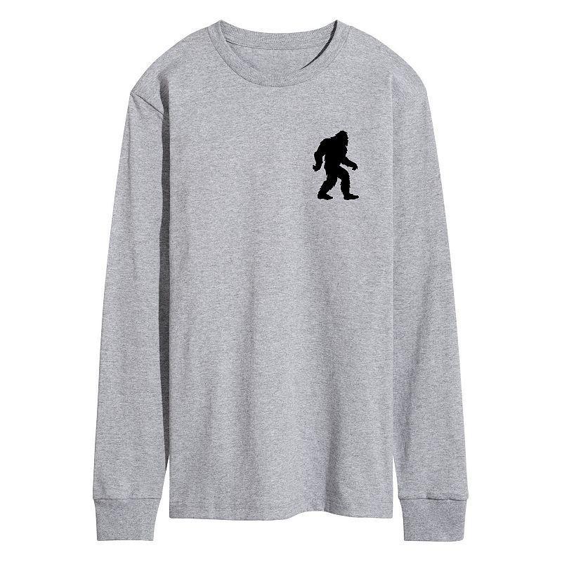 Mens Sasquatch Silhouette Long Sleeve Tee Product Image