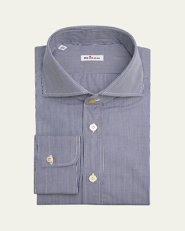 Mens Mini Gingham Dress Shirt Product Image