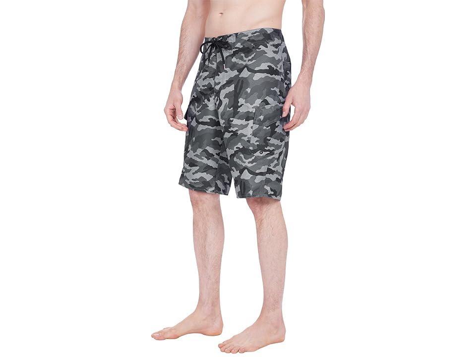 Quiksilver Manic Camo 22 Boardshorts (Black Camo) Men's Swimwear Product Image