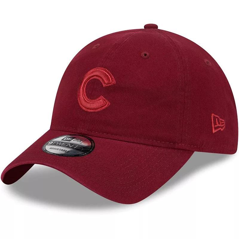 Mens New Era Cardinal Chicago Cubs Color Pack 9TWENTY Adjustable Hat Product Image