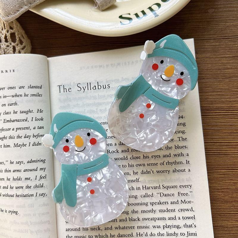 Snowman Hair Claw Product Image