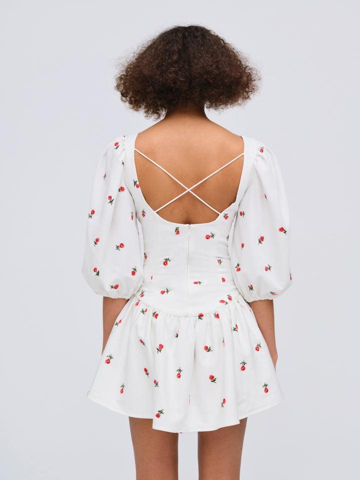 Talia Mini Dress — White Product Image