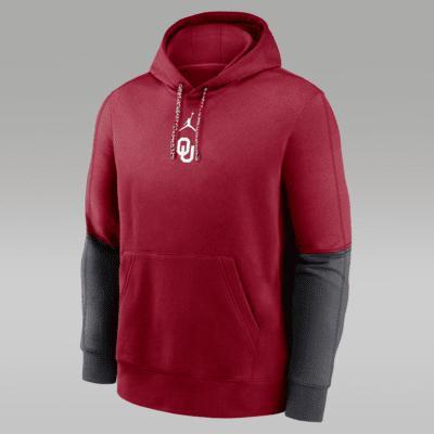 Oklahoma Sooners Sideline Team Issue Club Men's Nike College Pullover Hoodie Product Image