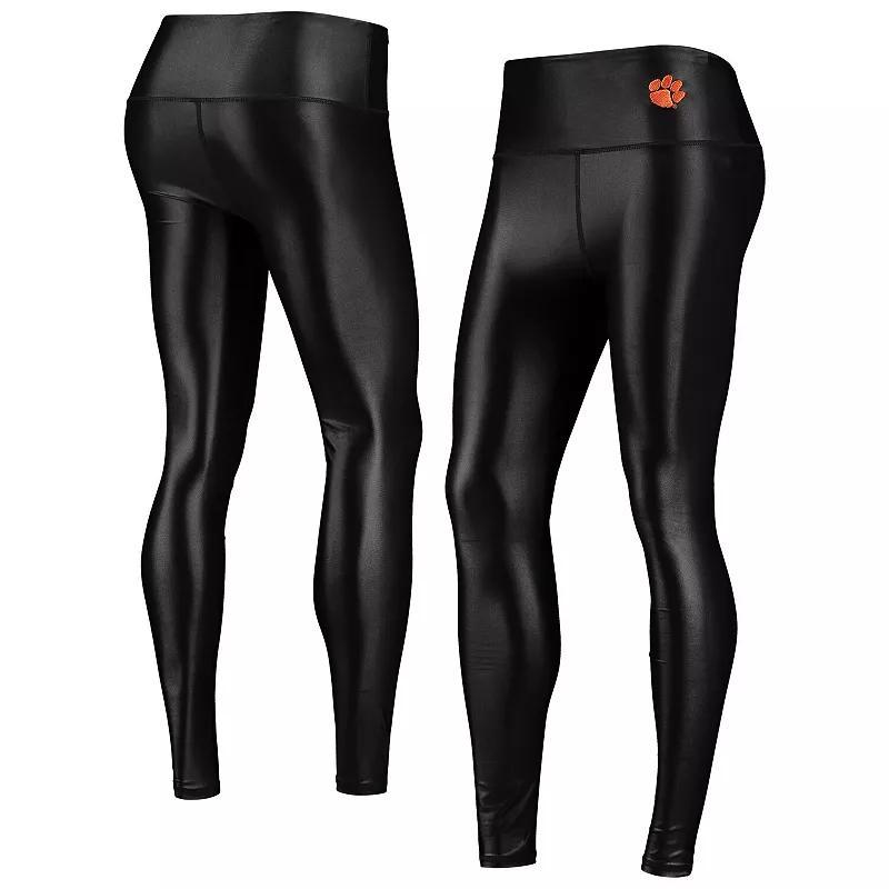 Womens ZooZatz Clemson Tigers Shine Liquid Leggings product image