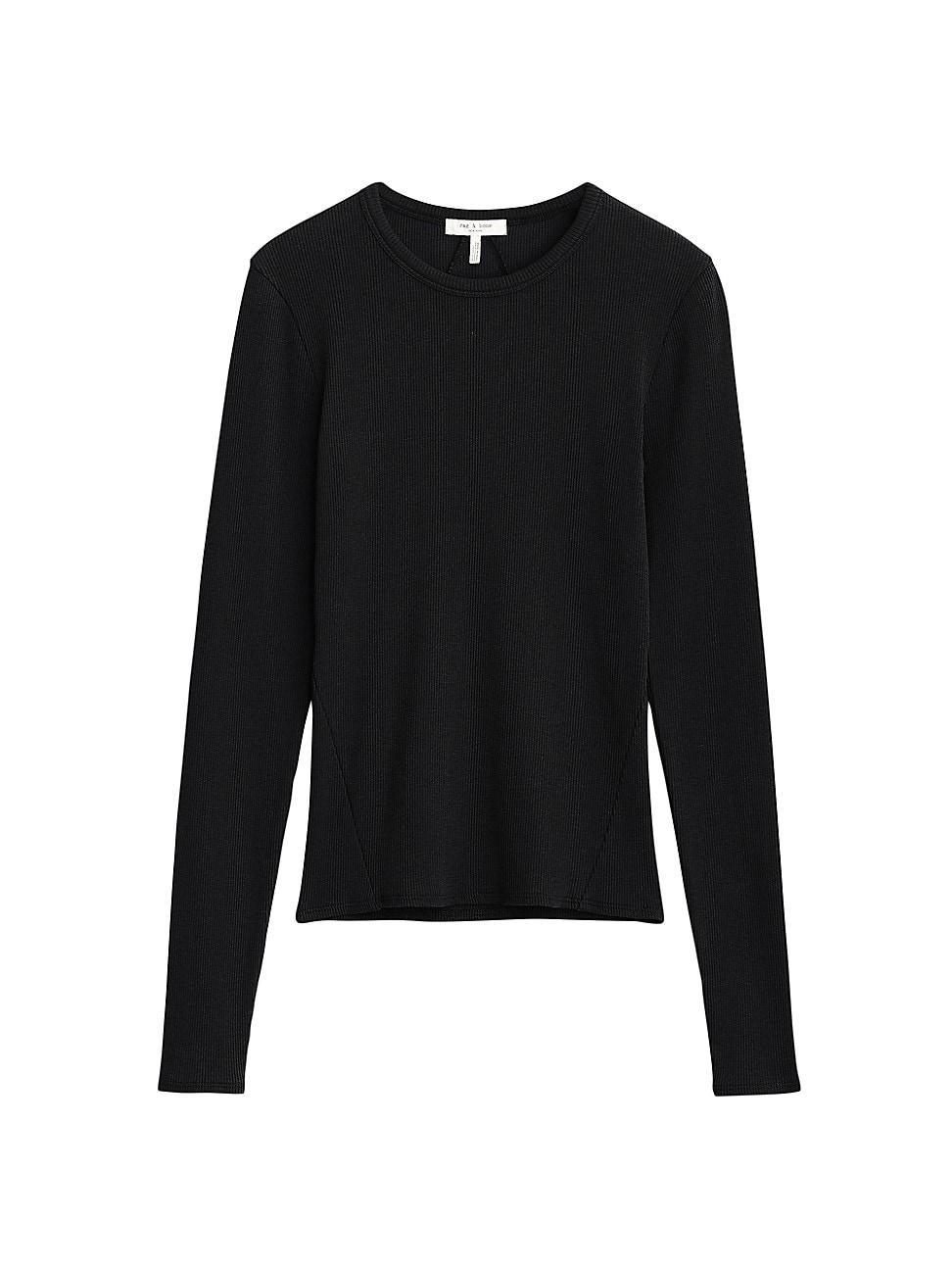 Womens Essential Rib Long-Sleeve Top product image