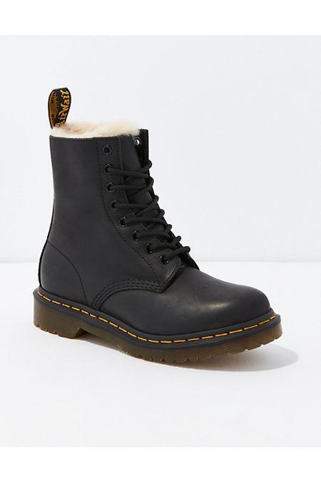 Dr. Martens Womens 1460 Serena Faux Fur-Lined Boot Womens Black 9 Product Image