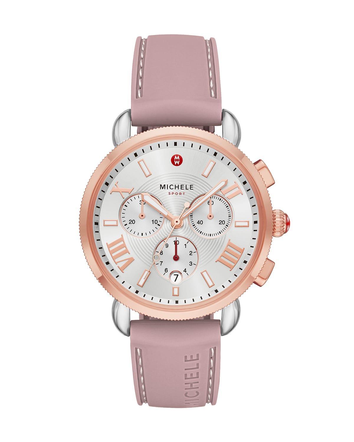 Sporty Sail Stainless Steel Watch in Pink Product Image