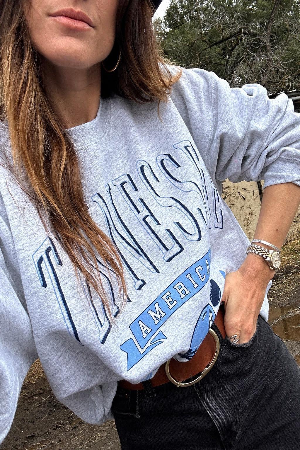 Tennessee Grey Crewneck Sweater Product Image