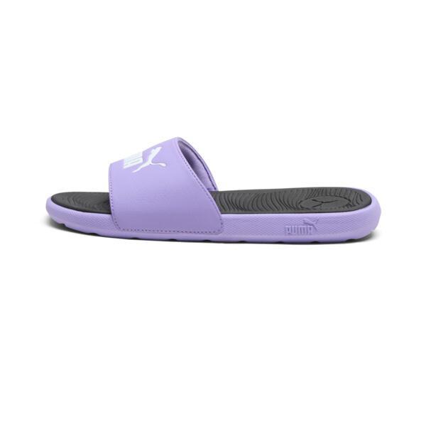 PUMA Cool Cat 2.0 Women's Slides in Lavender Alert/White/Black Product Image