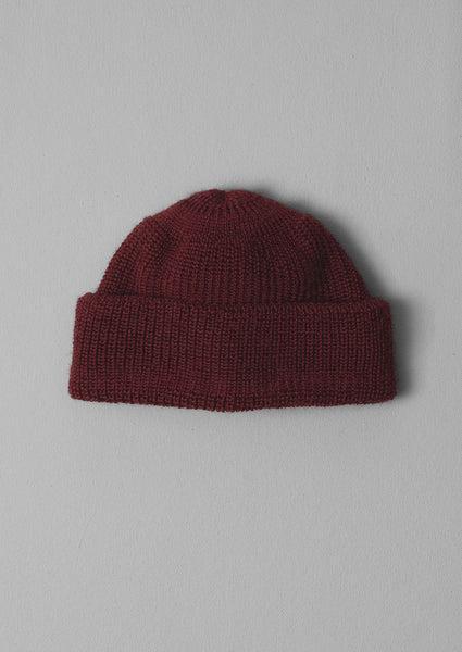 Heimat Mechanic Wool Hat | Burgundy Product Image