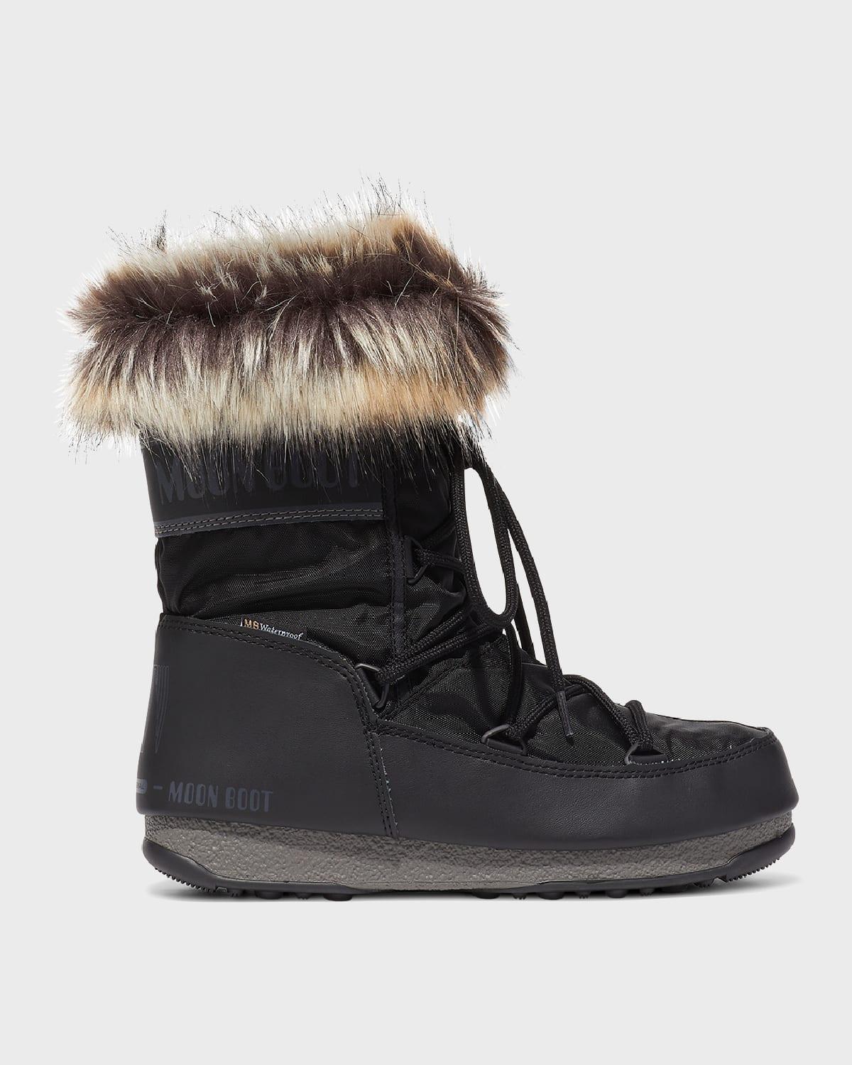 Womens Monaco Faux-Fur Low Boots Product Image