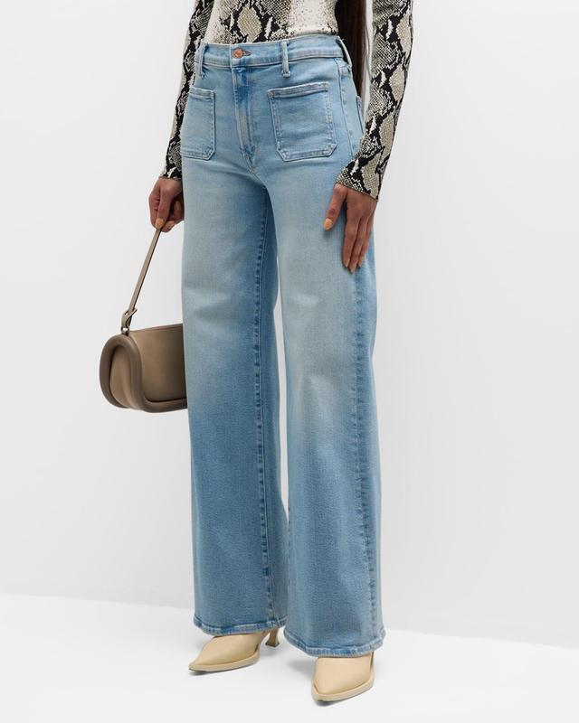 Mother Patch Pocket Undercover Wide Leg Jeans in California Cruiser Product Image