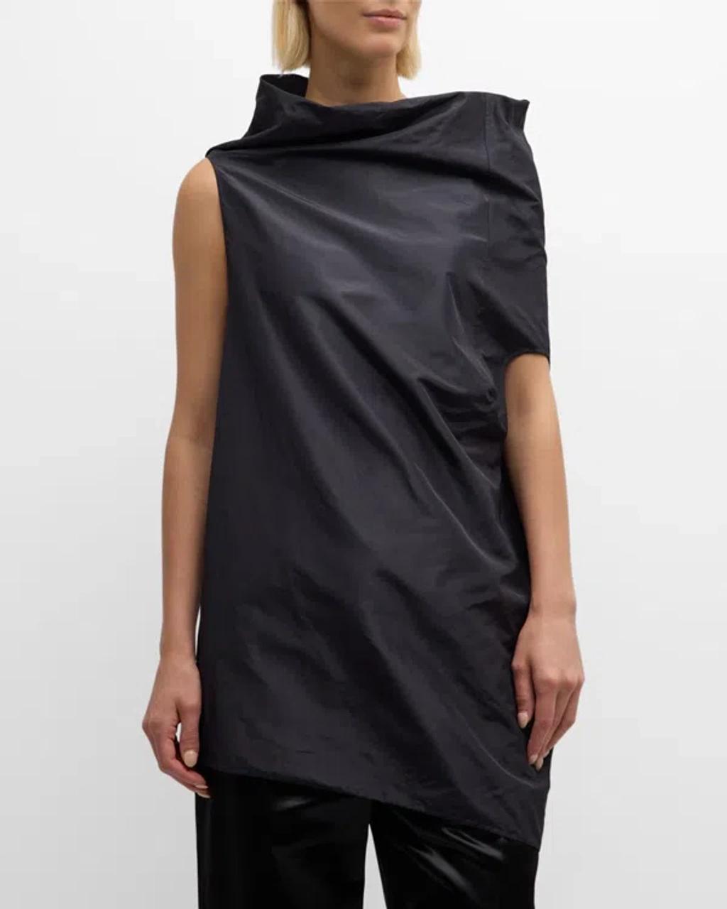 Aria Asymmetrical Draped Organza Top Product Image