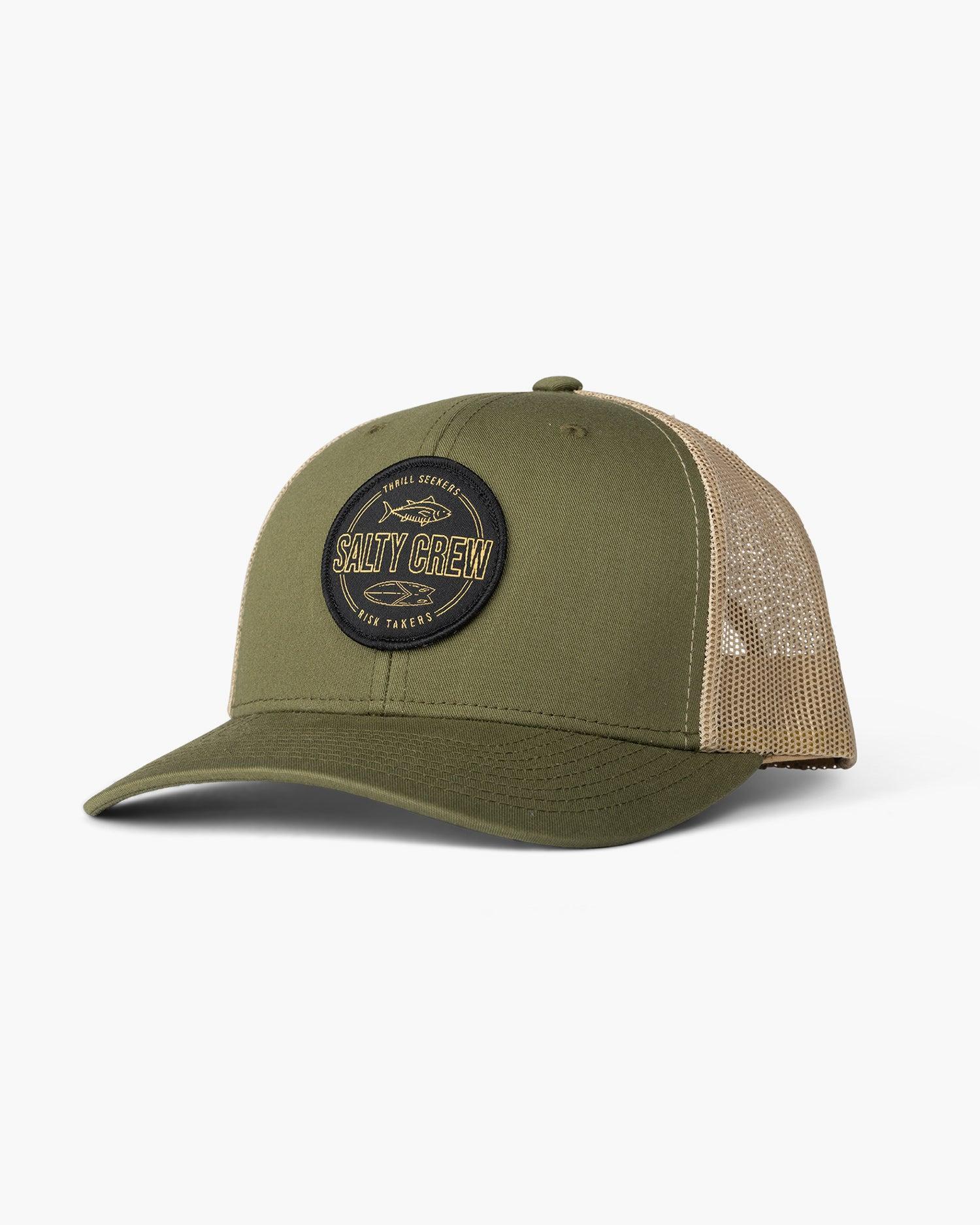 Outlined Moss/Khaki Retro Trucker Male Product Image