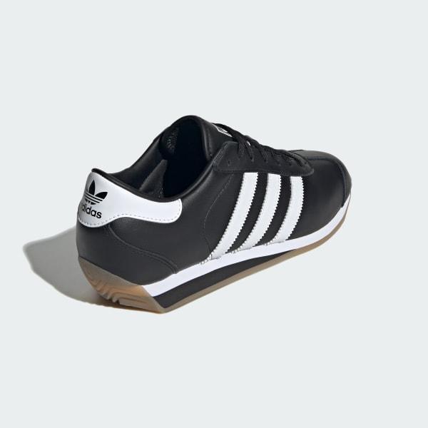 adidas Originals Mens adidas Originals Country II - Mens Running Shoes Black/White/Carbon Product Image