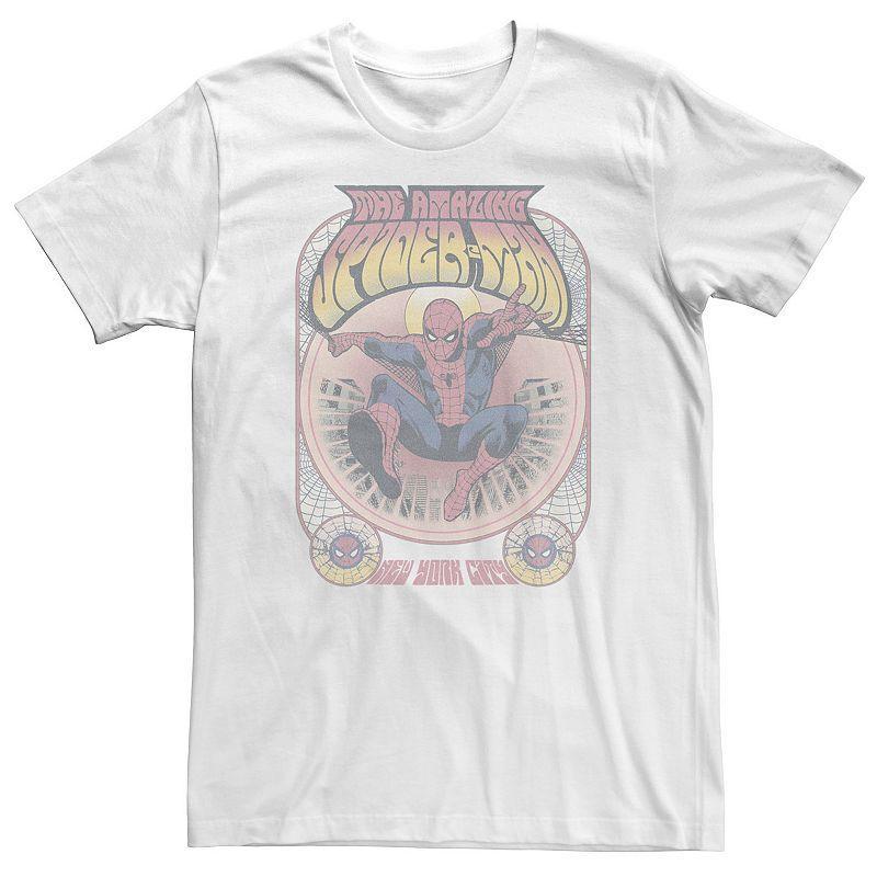 Big & Tall Marvel Classic Universe Distressed The Amazing Spider-Man Tee, Mens Product Image