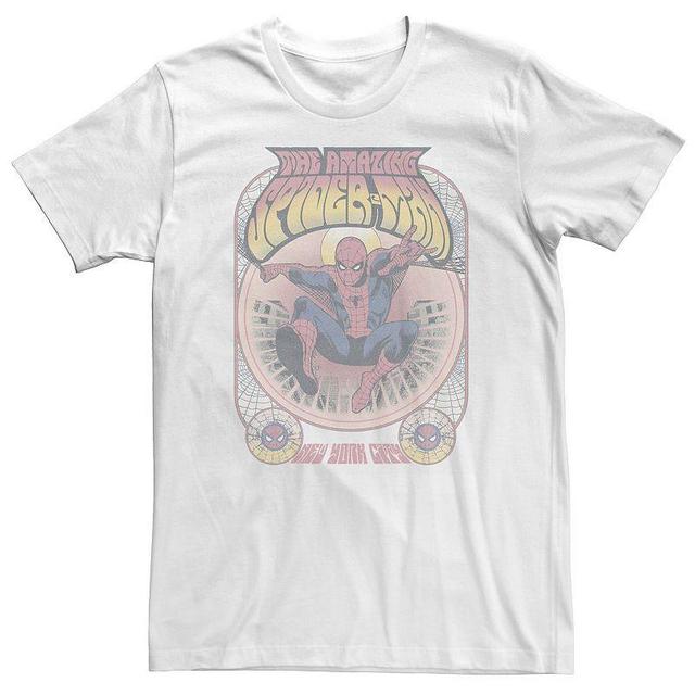 Big & Tall Marvel Classic Universe Distressed The Amazing Spider-Man Tee, Mens Product Image