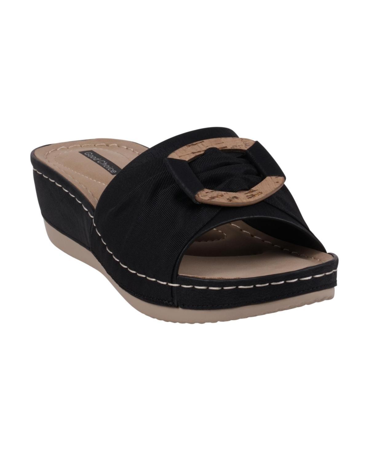 Gc Shoes Womens Ellen Comfort Slip On Wedge Sandals Product Image