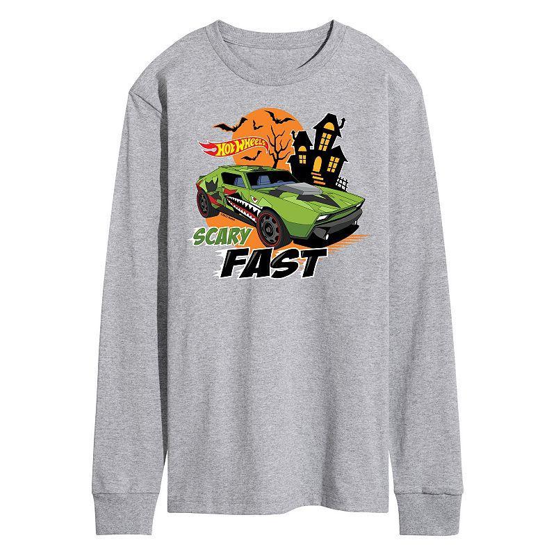 Mens Hot Wheels Scary Fast Long Sleeve Graphic Tee Product Image