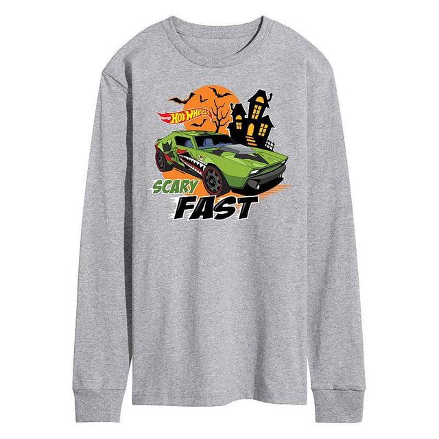 Mens Hot Wheels Scary Fast Long Sleeve Graphic Tee Product Image