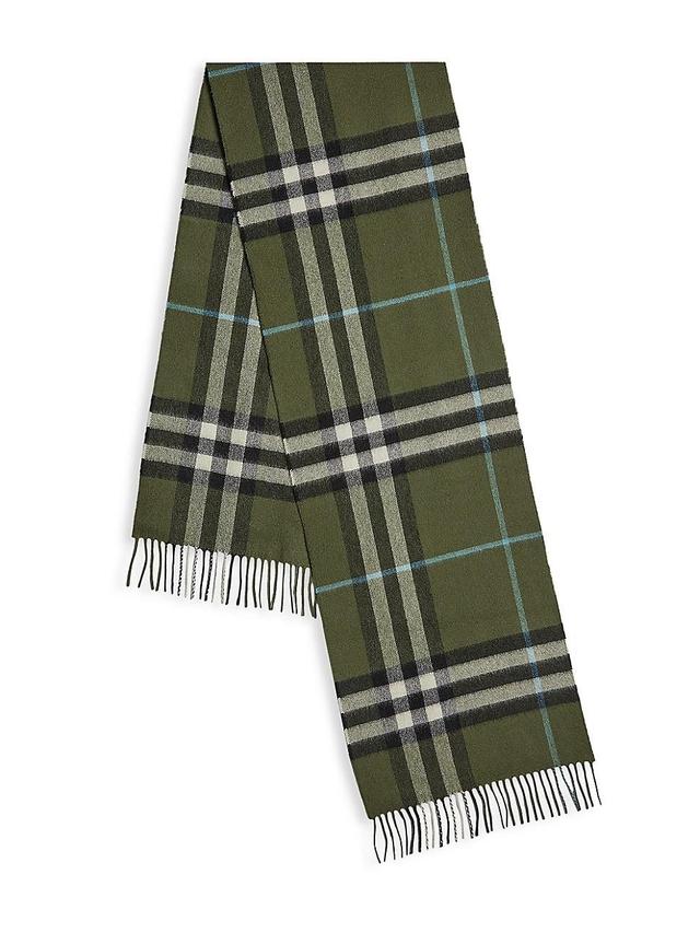 Mens Giant Check Cashmere Scarf Product Image