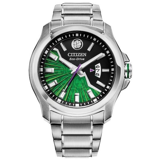 Men's Citizen Eco-DriveÂ® Hulk Watch with Green and Black Dial (Model: Aw1351-56W) Product Image