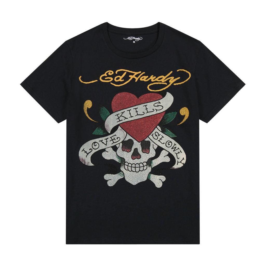 Rhinestone LKS Skull Tee Product Image