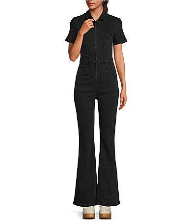 Free People Jayde Flare Leg Denim Jumpsuit Product Image