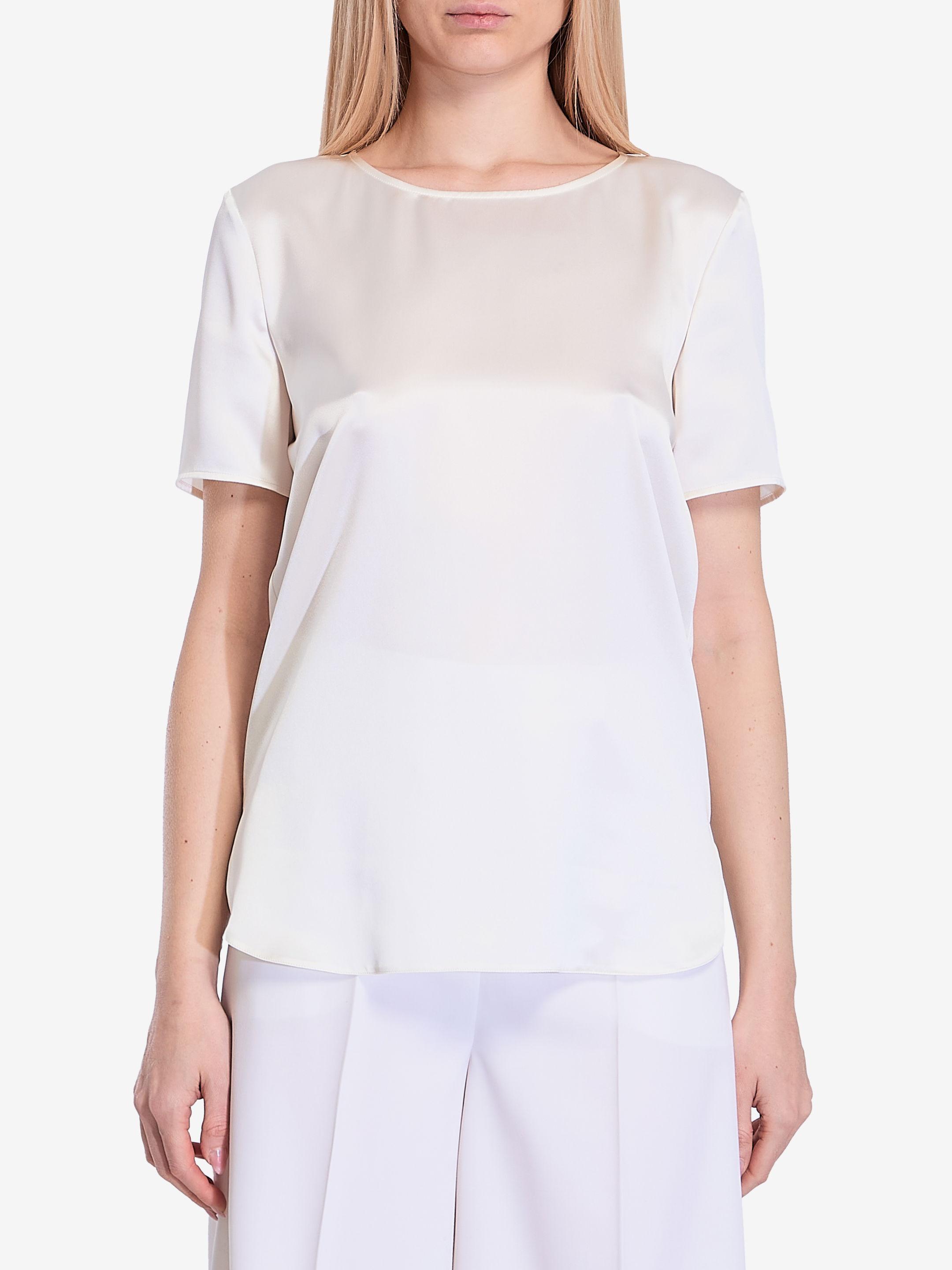 MAX MARA Women Silk Satin Blouse In Cream Product Image