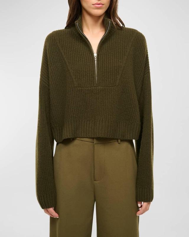 Cashmere Cropped Hampton Sweater Product Image