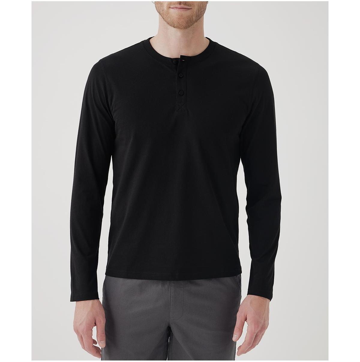 Pact Mens Cotton Softspun Long Sleeve Henley Product Image