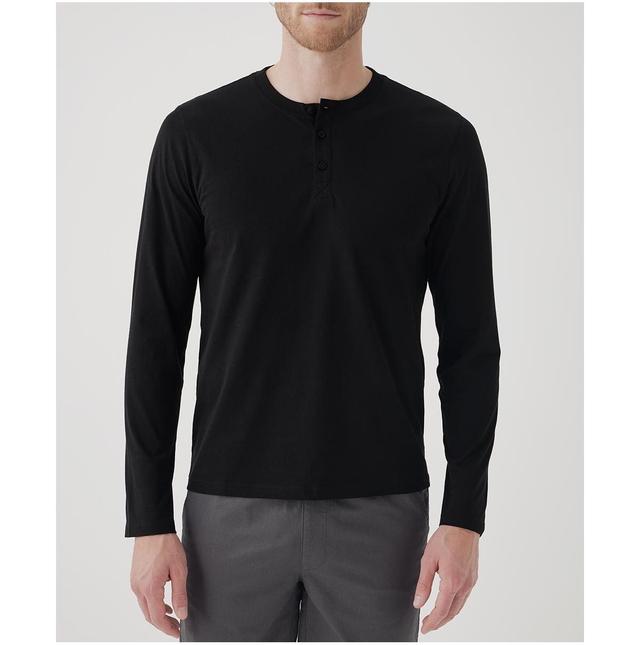 Pact Mens Cotton Softspun Long Sleeve Henley Product Image