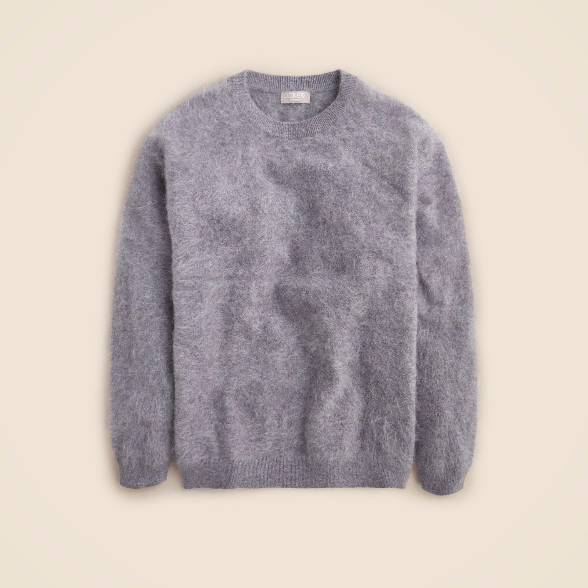 Brushed cashmere relaxed crewneck sweater product image