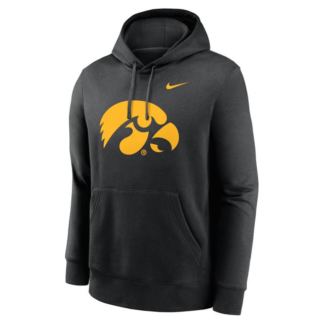 Iowa Hawkeyes Primetime Evergreen Club Primary Logo Nike Mens College Pullover Hoodie Product Image